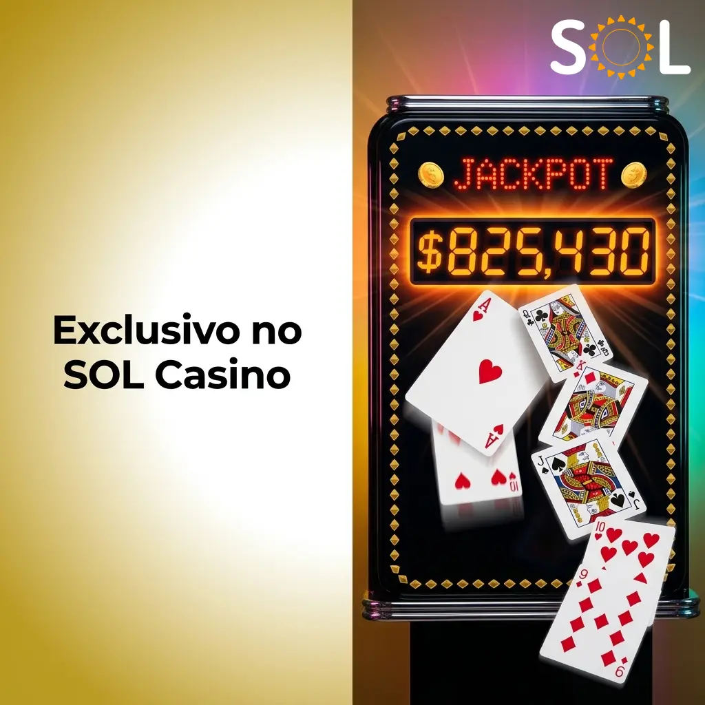 Jogos exclusivos do SOL Casino com títulos de roleta, blackjack e bacará de provedores como Evolution e Pragmatic Play