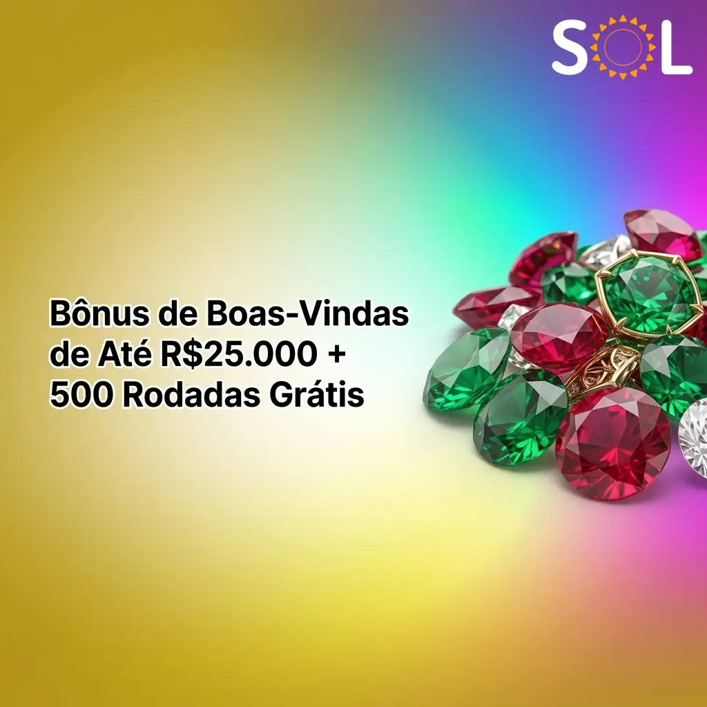 Pacote de boas-vindas SOL Casino com até R$25.000 e 500 rodadas grátis nos primeiros quatro depósitos
