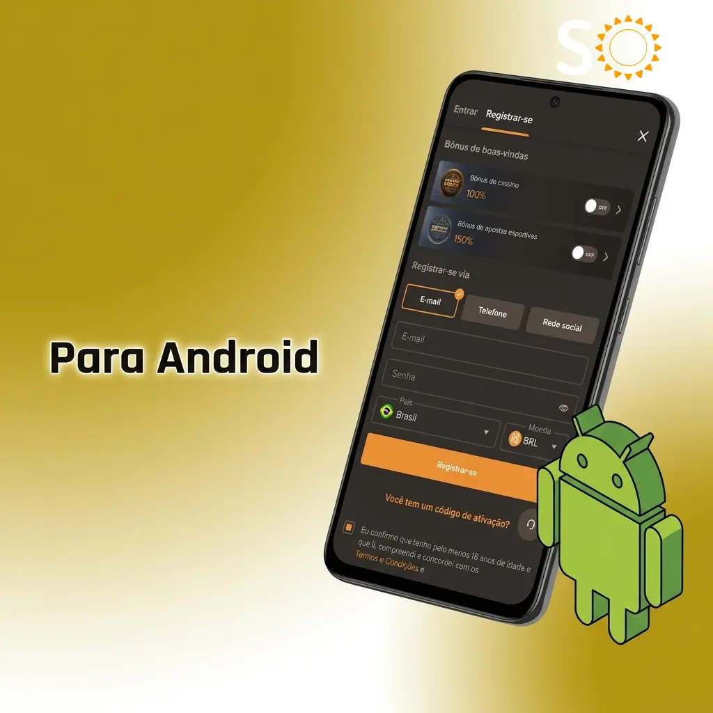 Guia de instalação do app SOL Casino para Android via APK, sem necessidade da Google Play Store