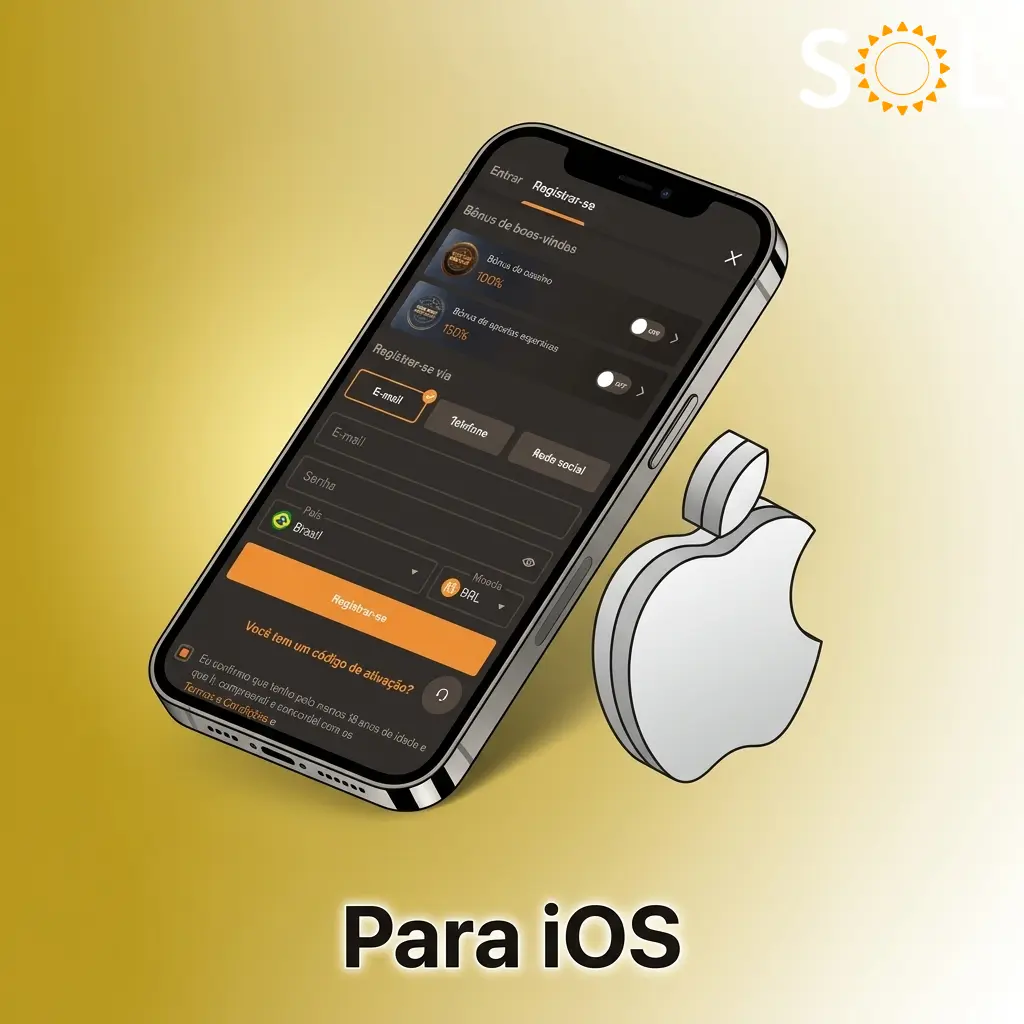 Aplicativo SOL Casino para iOS disponível na App Store para iPhone e iPad com iOS 12.0 ou superior
